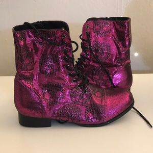 Iron Fist metallic boots